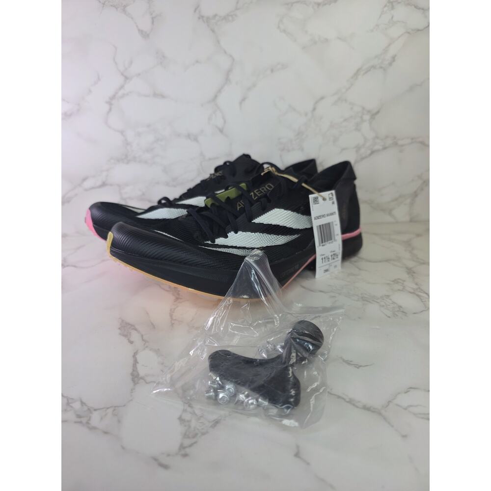 Men's Size 11.5 Adidas Adizero Avanti Black White Track Spikes IG9910 Racing